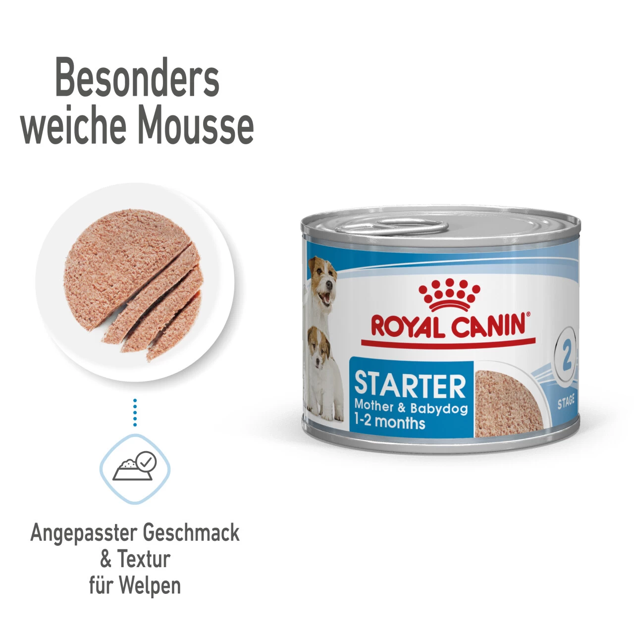 Royal Canin Starter Mousse Mother & Babydog Nassfutter Für Hunde 2 Royal Canin Starter Mousse Mother & Babydog Nassfutter Für Hunde – Bild 2