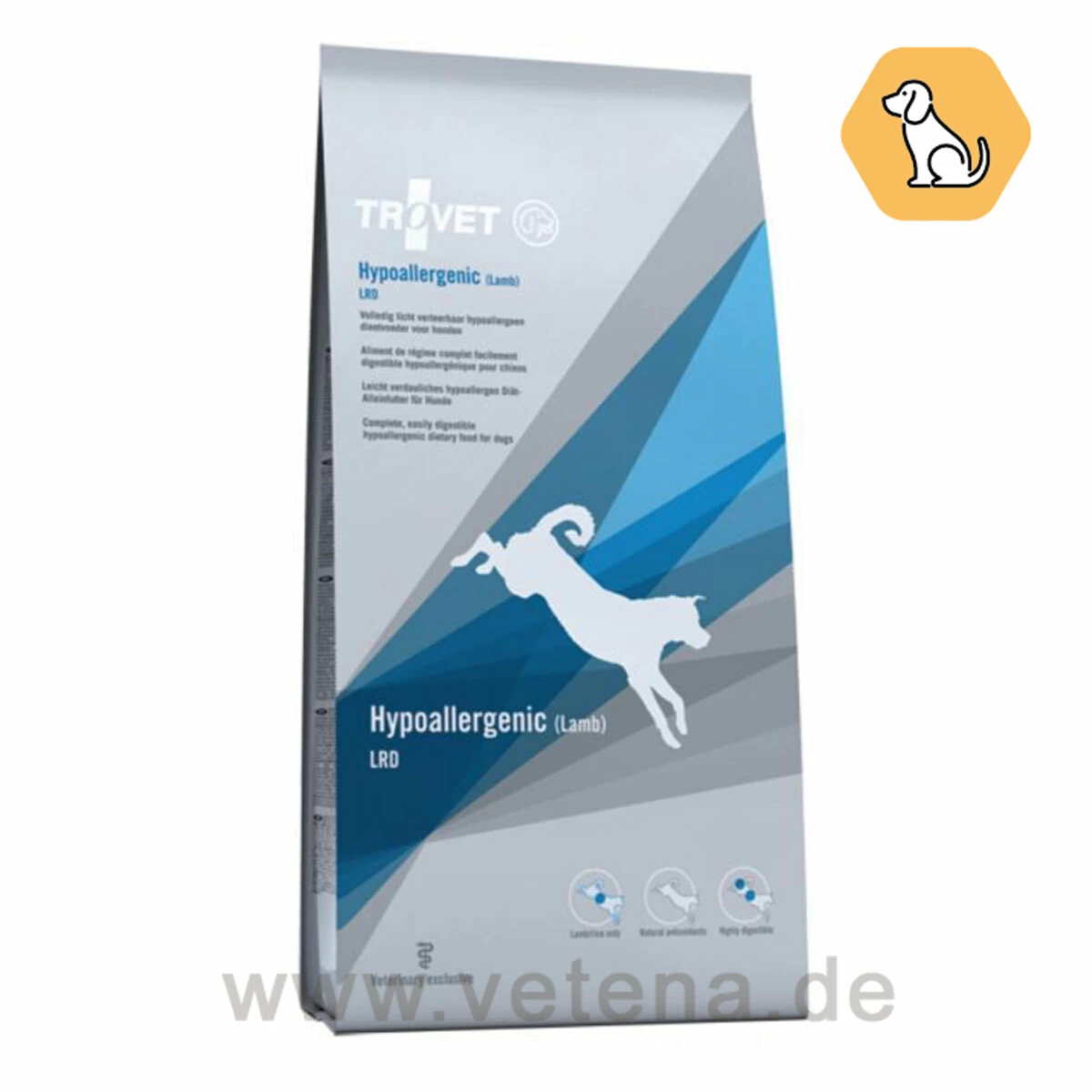 Trovet Hypoallergenic Lamm-Reis LRD Trockenfutter Für Hunde 1 Trovet Hypoallergenic Lamm-Reis LRD Trockenfutter Für Hunde